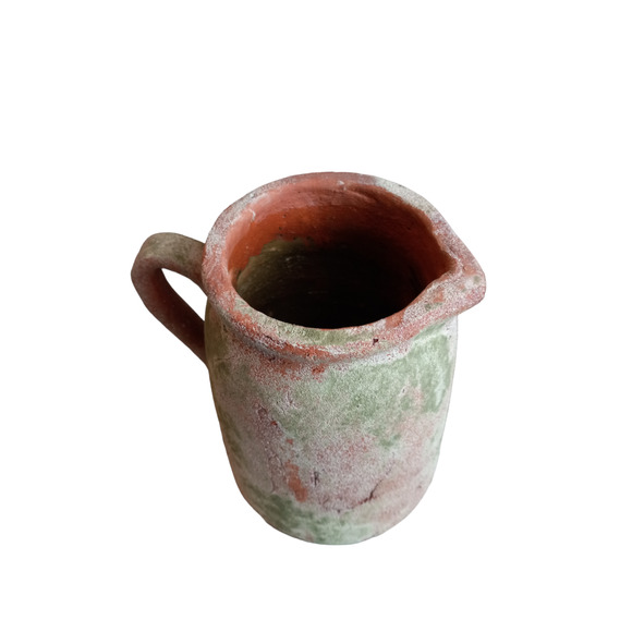Rustic Handcrafted pottery jug pitcher vase - Picture 10 of 13